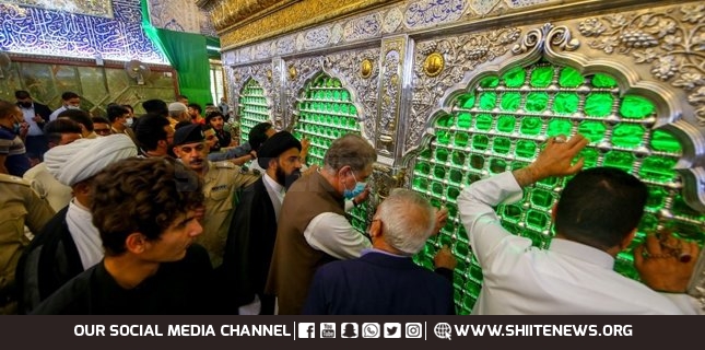 Shah Mehmood Qureshi in najaf
