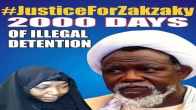 Free Zakzaky now, 2000 days in detention isn’t 20 days!