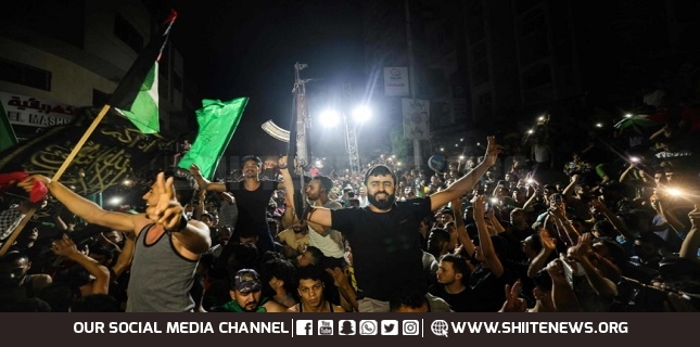 Hamas holds huge festival to celebrate Palestinian victory