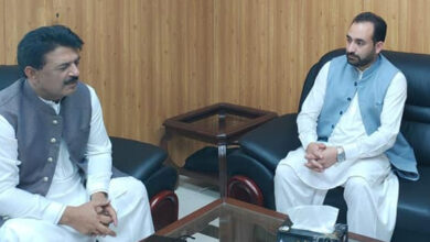Agriculture Minister GB Mesum Kazim meets PM Advisor Jamshed Chima
