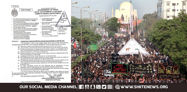 Sindh Government issues directive to local government before Muharram
