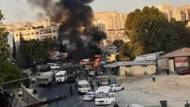 Explosion hits military bus in Damascus, injuries reported