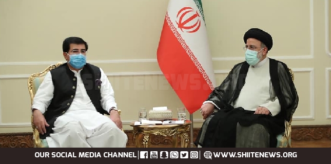 Sadiq Sanjrani meets Iranian President Ayatollah Ibrahim Raisi