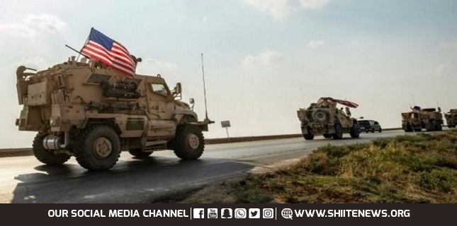 US military logistics convoy