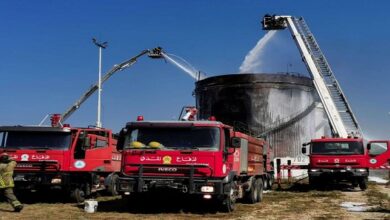 Firefighters put out fire at Lebanon Zahrani oil facility