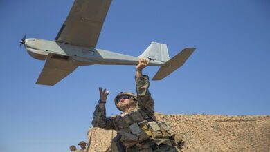 Yemeni forces shoot down US RQ-20 Puma reconnaissance drone in Jizan