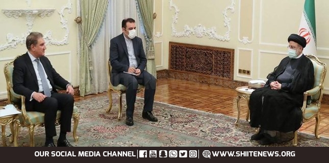 Qureshi meets Iranian President in Tehran