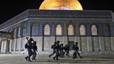 Israeli troops raid al-Aqsa's Dome of Rock after razing mosque