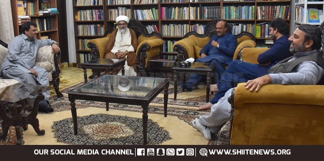 PTI leader Nadeem Afzal Chun meets Allama Raja Nasir Abbas