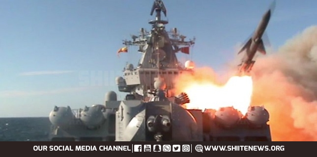 Russian navy strikes enemy warships in Black Sea drills