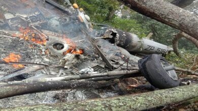 Helicopter crashes with India’s defence chief on board