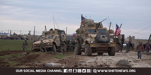 Syrian people block US convoy near Qamishli