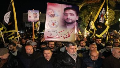 Gazans rally in solidarity with hunger-striking Palestinian detainee