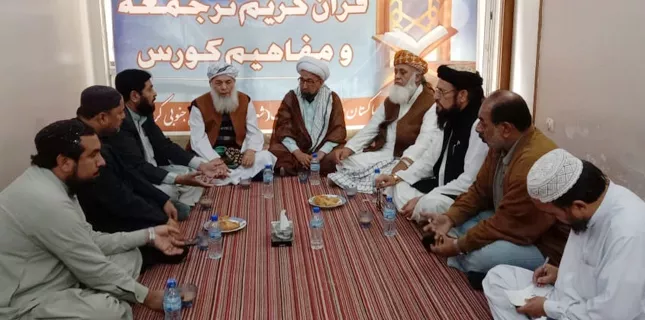 A delegation of JUI(F) visits MWM Sindh Secretariat, meets with leaders