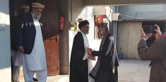 Sahibzada Abu Al Khair Zubair meets Allama Sajid Ali Naqvi