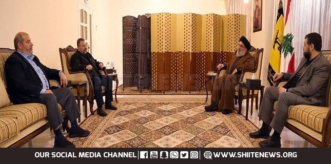 Hamas delegation, Hezbollah chief meet to discuss latest developments