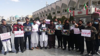 Solidarity with Kashmir was observed in Holy Mashahad, Iran