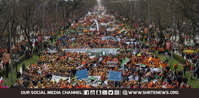Some 150,000 people protest again over rising prices in Spain