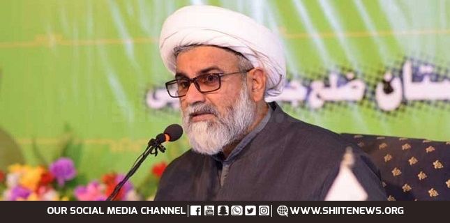 Any addition in National disputes like curriculum issue, should be avoided, Allama Nasir Abbas