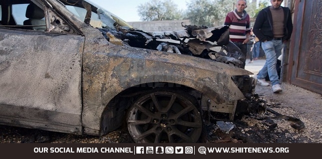 Israeli settlers set fire to 4 Palestinian cars in West bank