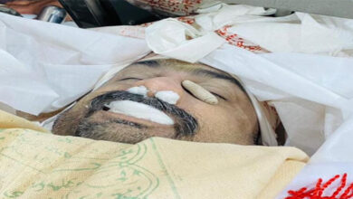 Martyr Salman Haider has laid for eternal rest in Wadi-e-Hussain Graveyard
