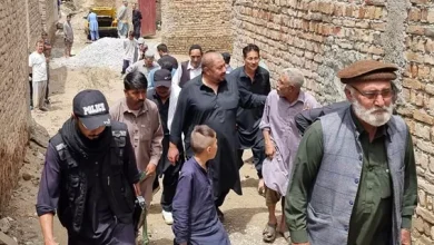 Central leader of MWM Agha Raza visits flood affected areas