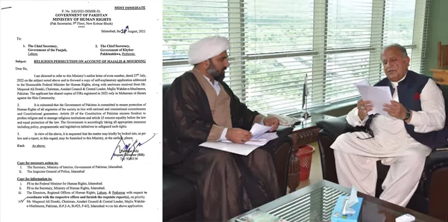 FIRs on mourners, HR Ministry seeks response from provincial chief secretaries on MWM’s complaint