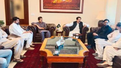Tehsil Chairman Upper Kurram calls on Minister Overseas