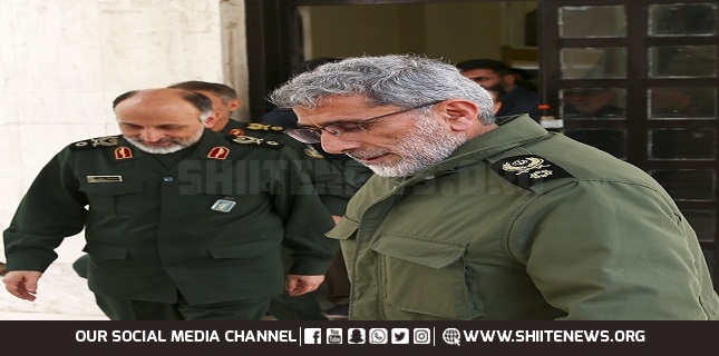 Chief commander of Quds Force Qaani in Arbaeen Walk
