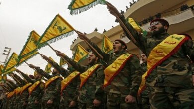 Hezbollah Fighters Salute Palestinian Comrades-in-Arms