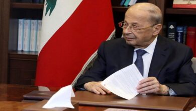 ‘Out of question’ Lebanon’s Aoun rules out peace with Israel