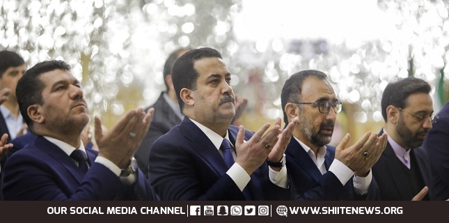 Iraqi prime minister visit to Imam Reza holy shrine