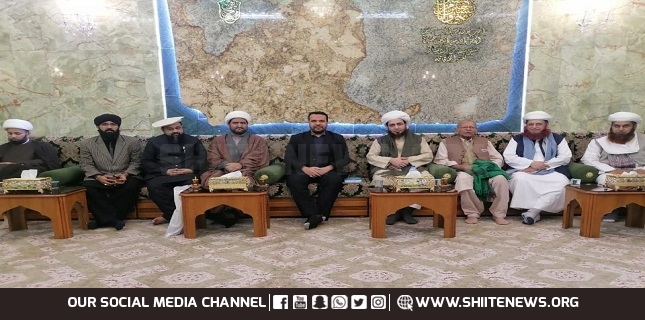 Imam Hussain (AS) Holy Shrine hosts a delegation of Sunni scholars from Pakistan