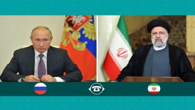 Politico-economic consultations between Iran, Russia key to enhanced ties, President Raeisi tells Putin in phone call