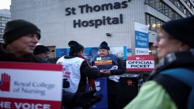 100,000 British nurses begin first ever strike amid dispute over pay