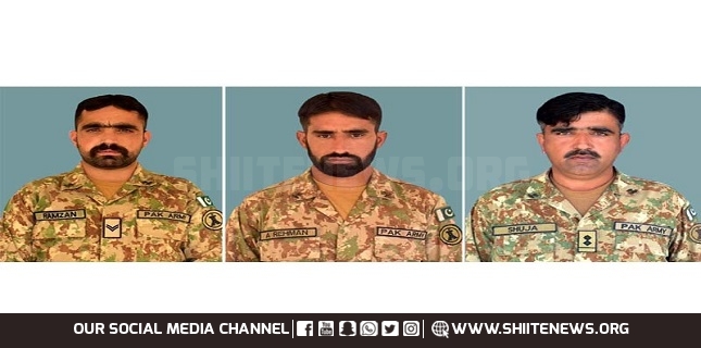 3 Soldiers martyred in exchange of fire with terrorists in Kurram
