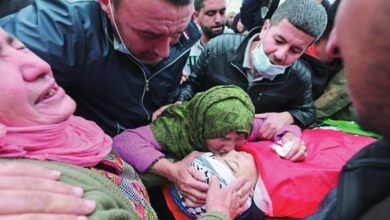 Hundreds of Palestinians mourn teenager killed by Israeli forces in Ramallah
