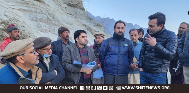 Agriculture Minister Kazim Maisam inspects Hotu river erosion protective work