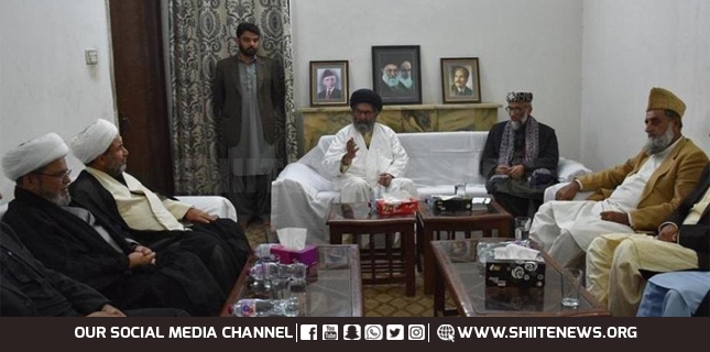 MYC Chief meets Allama Sajid Ali Naqvi at his residence