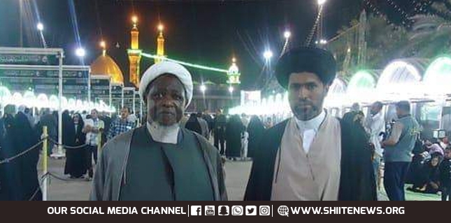 Sheikh Zakzaky visits shrine of Imam Hussain (AS)