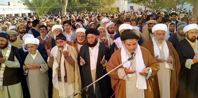 Funeral prayer of Allama Ghulam Hasan Jara performed in native area