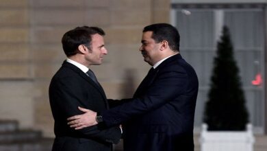 Iraqi Prime Minister arrives in Paris to meet Macron