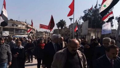 Syrians protest against illegal presence of US forces