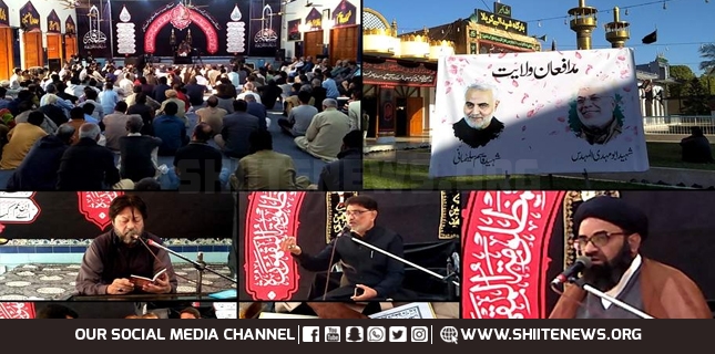 Majlis Aza held at Incholi to commemorate death anniversary of Shaheed Qasim Soleimani