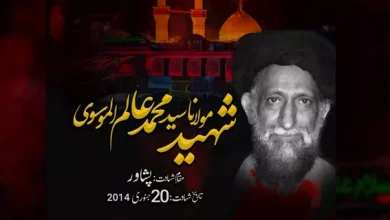 January 20, 2014, 9th anniversary of martyrdom of Syed Alam Mousavi Al-Mashadi
