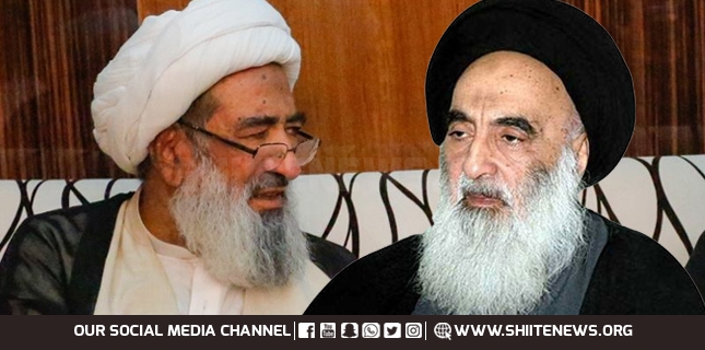 Sheikh Mohsin Najafi calls on Grand Ayatullah Syed Ali Hussaini Al-Sistani