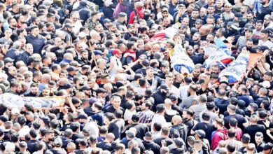 Mass funeral held in West Bank for Palestinians killed in Israeli raid on Nablus
