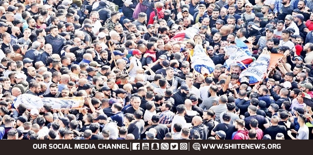 Mass funeral held in West Bank for Palestinians killed in Israeli raid on Nablus