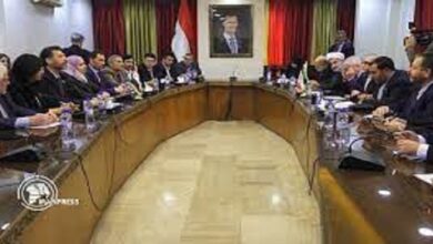 Iranian delegation in Damascus