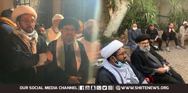 Allama Ahmed Iqbal with MWM workers present in Zaman Park